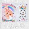 Personalized Month Anniversary Fleece blanket