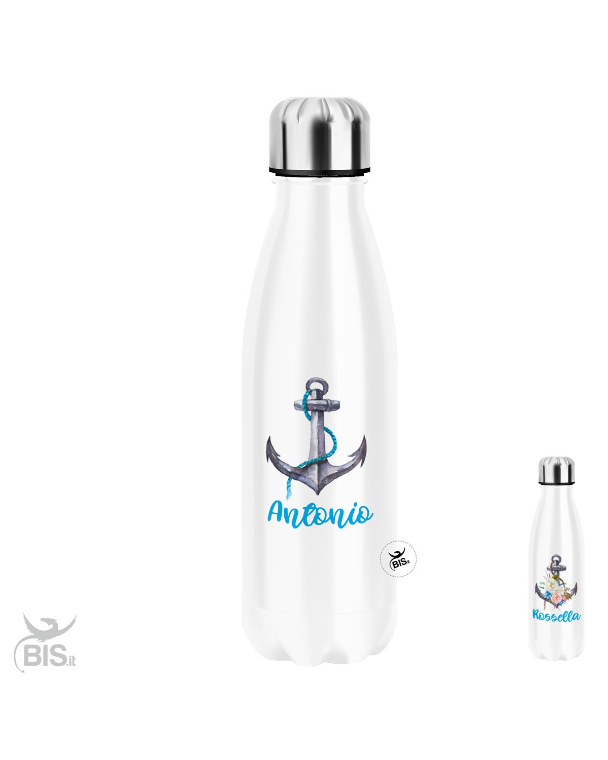 Borraccia Termica Personalizzata In Acciaio Inox 304 – 500 Ml, 7 Colori, Incisione Laser Di Nome O Iniziale – Isolata 24h Caldo/freddo