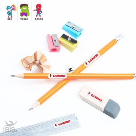 Etichette multiuso personalizzate con nome Super Eroe