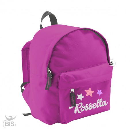 Zaino trandy Unicorno con nome e stelline in glitter