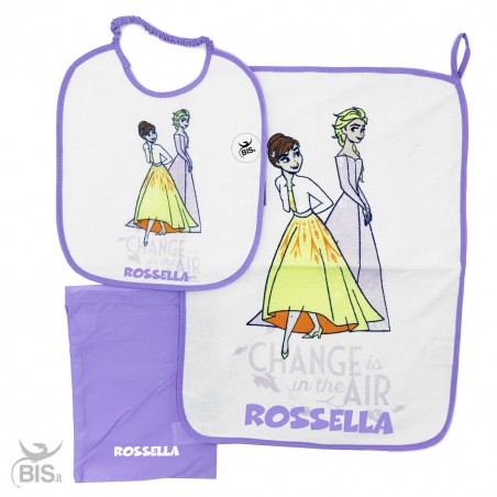 Kit Asilo plastificato "Frozen" da personalizzare con nome