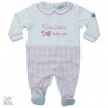 Newborn girl Elegant jumpsuit, to customize with name
