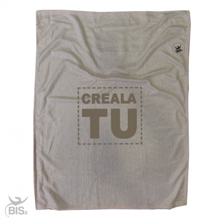 Copertina in soft-pile effetto lurex da personalizzare