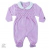 Tutina in ciniglia rosa con brillantini