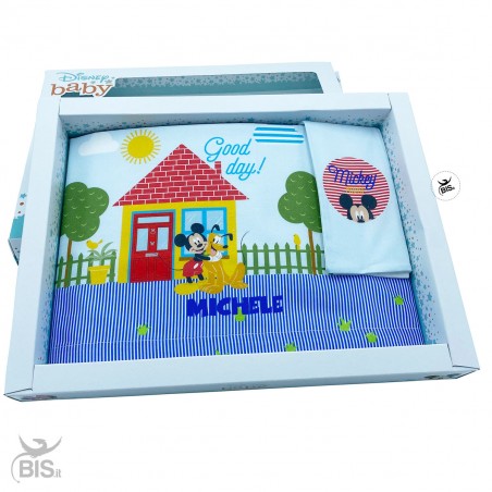 Set lenzuola "Mickey mouse Good day!", da personalizzare