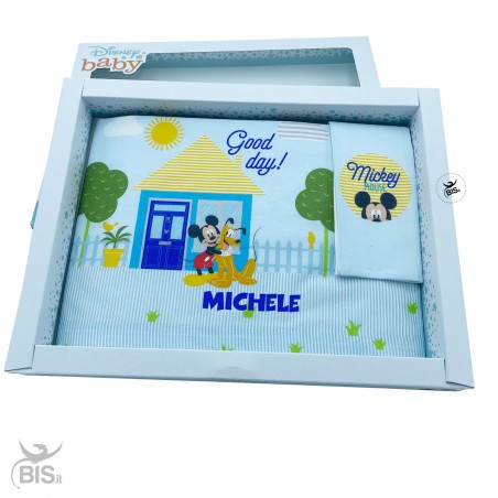 Set lenzuola "Mickey mouse Good day!", da personalizzare
