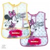 Grembiule neonata in plastica "Minnie con cuori " da personalizzare