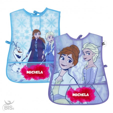 Grembiule neonata in plastica "Frozen" da personalizzare