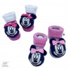 Newborn socks with rattles, "Minnie"