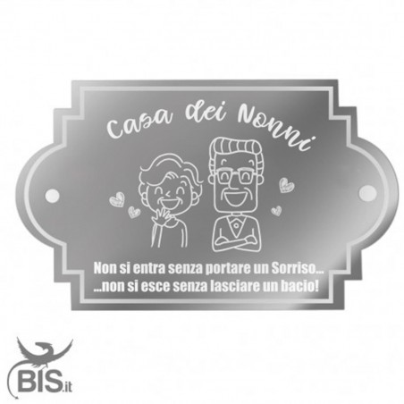 Appendino fuoriporta in plexi "Casa dei Nonni"