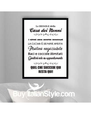 Foto-quadro "Le regole...