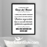 Foto Quadro "Le regole della casa dei Nonni"