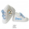 Scarpine da culla con nome e orsetto