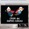 Zerbino/Tappeto con scritta "Casa dei super-nonni"