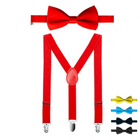 Kit bretelle e papillon bimbo