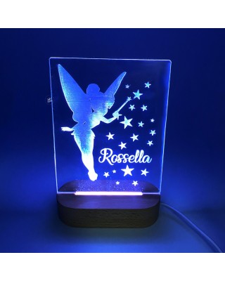 Lampada in plexiglass con dedica personalizzata