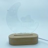 Lampada Led  a forma di luna  da personalizzare con nome