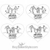 Zerbino/Tappeto personalizzabile "Mano nella mano"