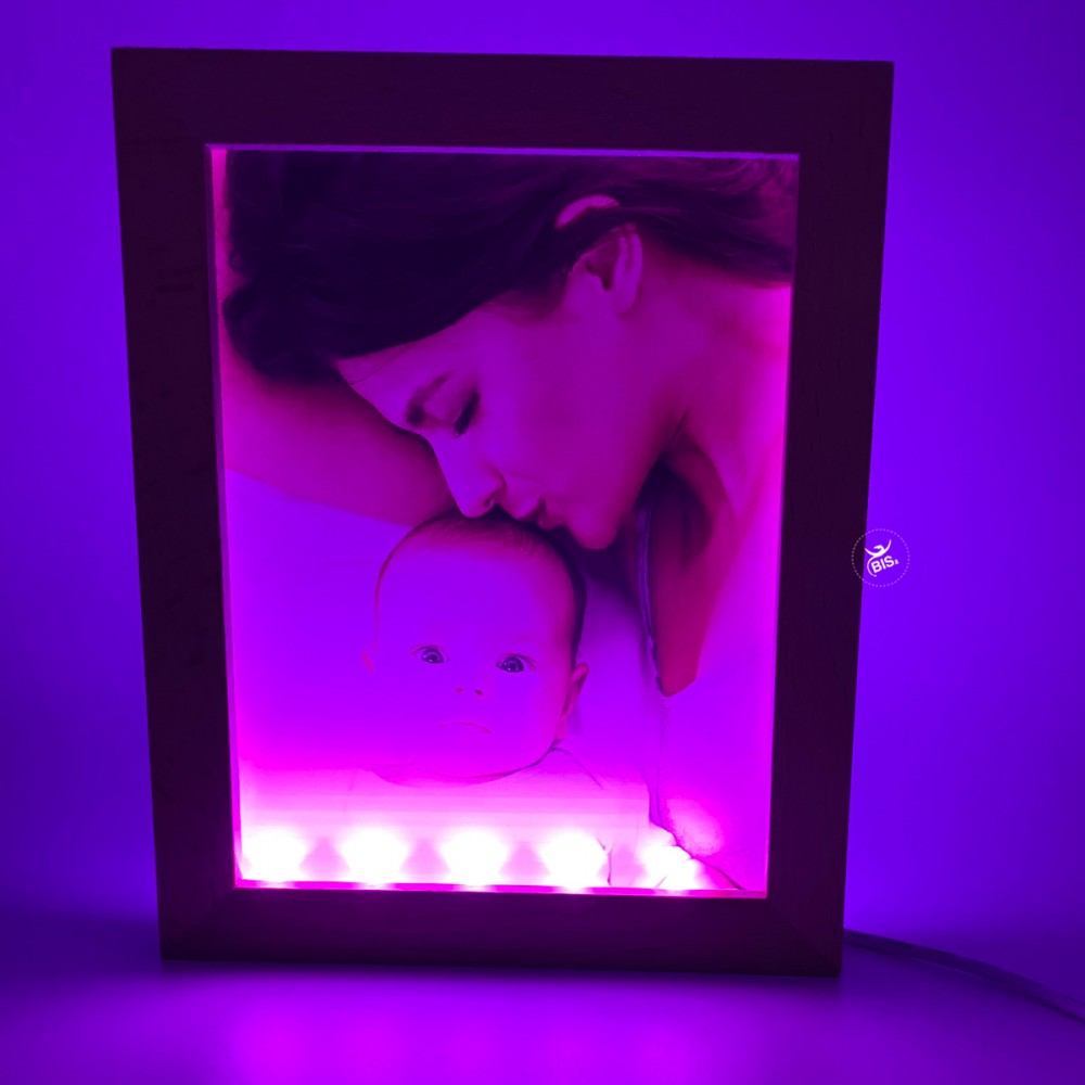 Lampada Led con cornice da personalizzare con foto