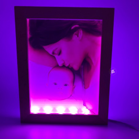 Lampada Led con cornice da personalizzare con foto