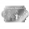 Appendino fuoriporta in plexi personalizzabile con i componenti della famiglia