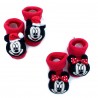 Newborn socks with rattles, "Minnie"