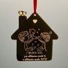 Christmas decoration "Family is where life begins and love never ends"