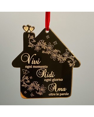 Christmas decoration "Family is where life begins and love never ends"