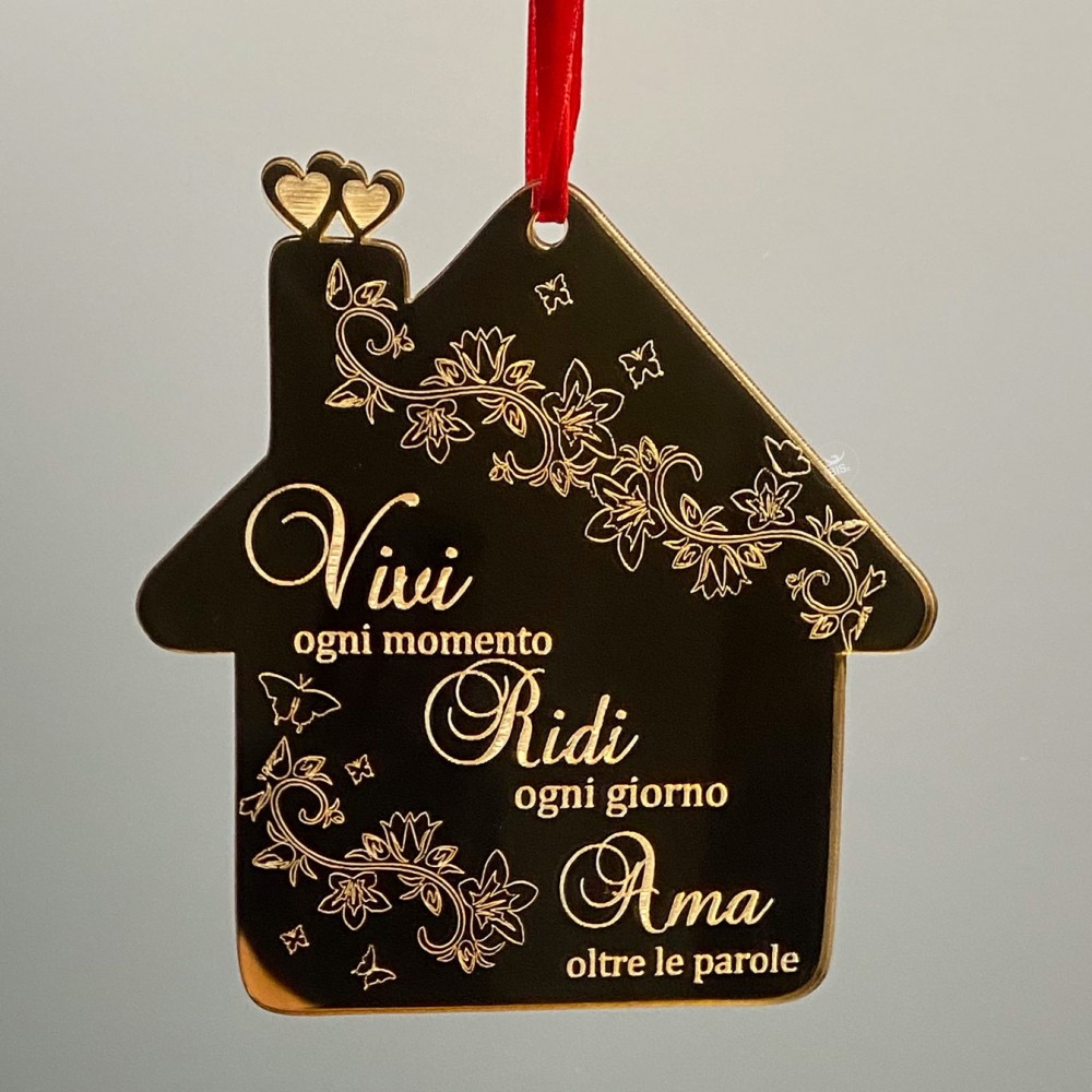 Christmas decoration "Family is where life begins and love never ends"