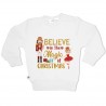 Felpa natalizia per bimba/o "Belive in the magic of christmas"