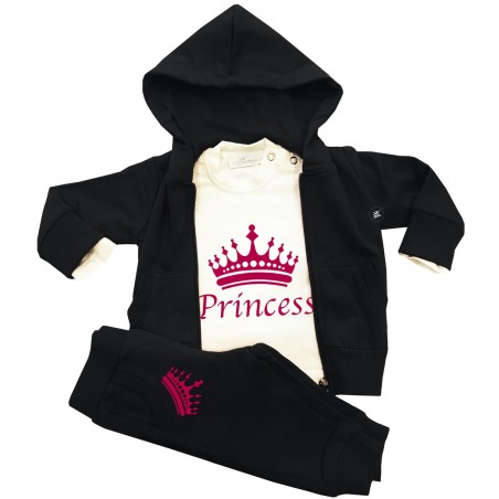 Tuta femminuccia con stampa Princess