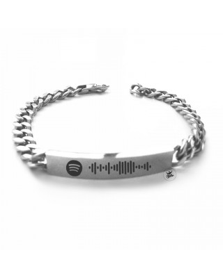 Bracciale musicale, personalizzabile con il codice Spotify della tua canzone preferita