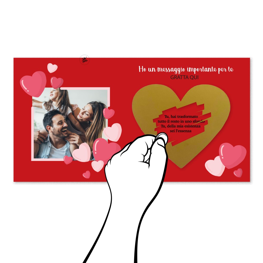 Scratch card for Valentine's day