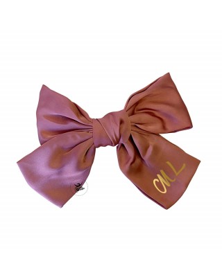 Customizable bow hair clip