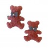 Bear shaped hair clips
