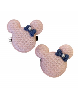 Mouse shaped hair clips