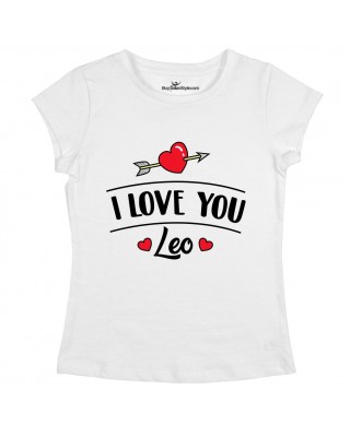 T-shirt Donna  "I love you" da personalizzare