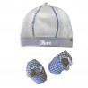 Customizable Newborn summer hat and cradle shoes