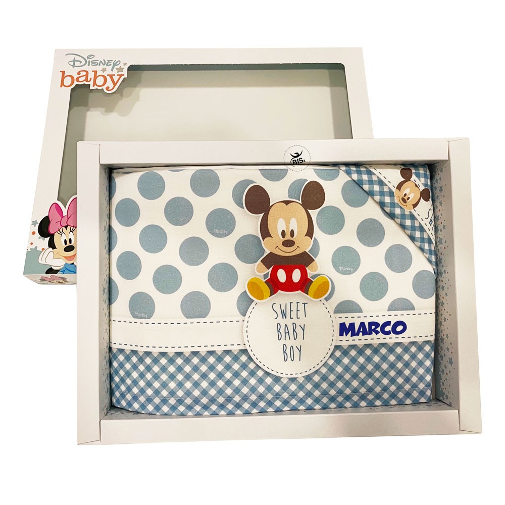 Set lenzuola a pois "Disney" topolino