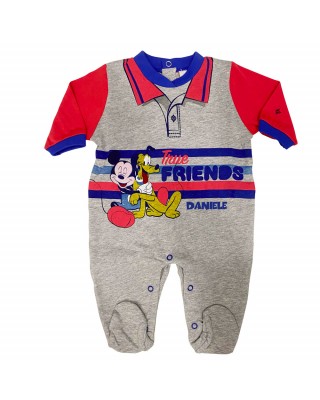 Customizable Summer romper "Mickey mouse true friends"