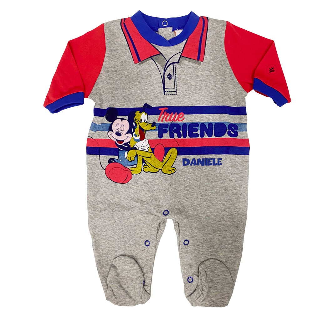 Customizable Summer romper "Mickey mouse true friends"