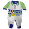 Tutina estiva neonato "Topolino true friends" grigio e verde