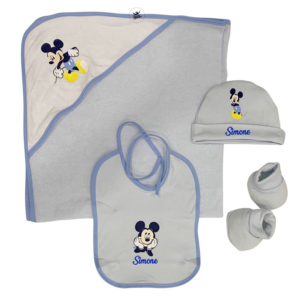 Corredino estivo Disney con nome e Topolino