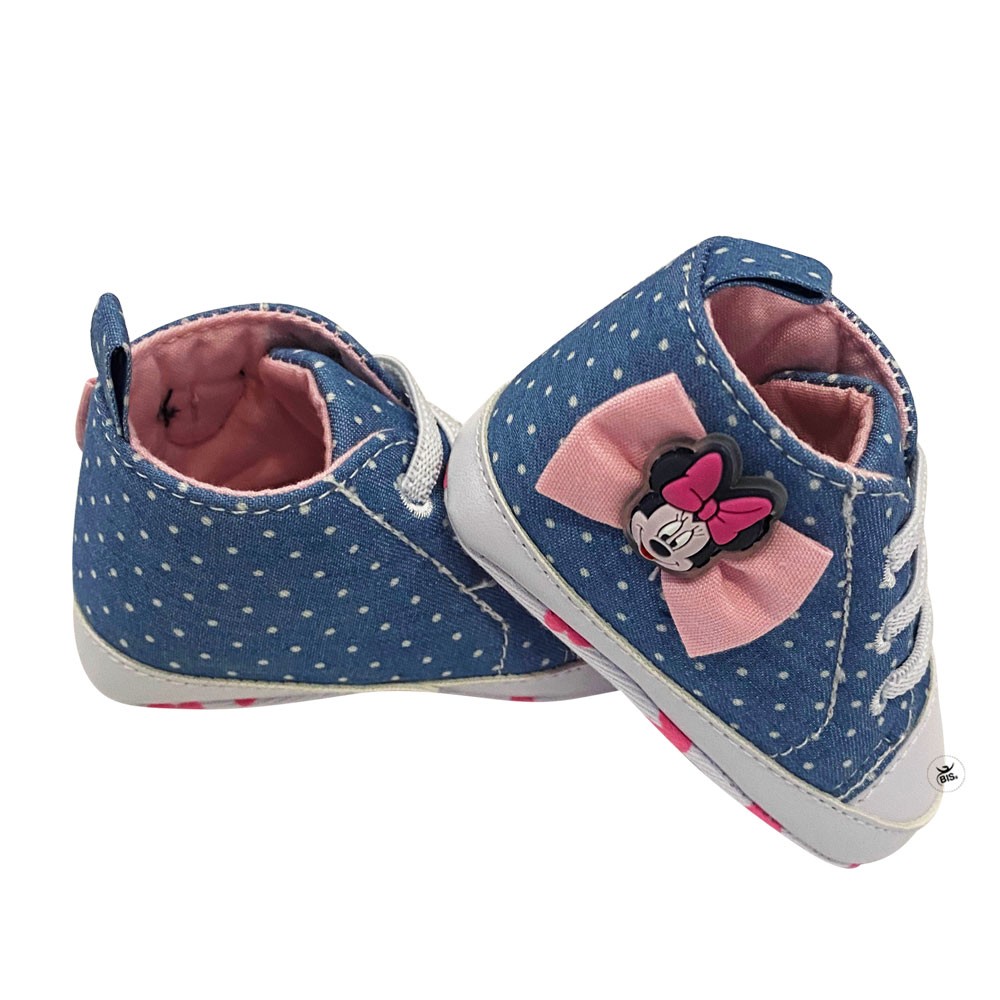 Newborn Denim effect Shoes "Minnie"