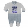 Summer romper in gingham "If grandad can't do it..."