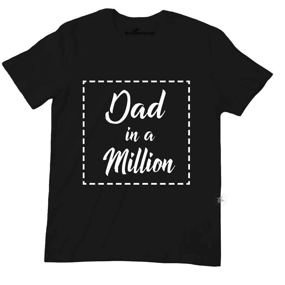 T-shirt uomo mezza manica "Dad in a million"