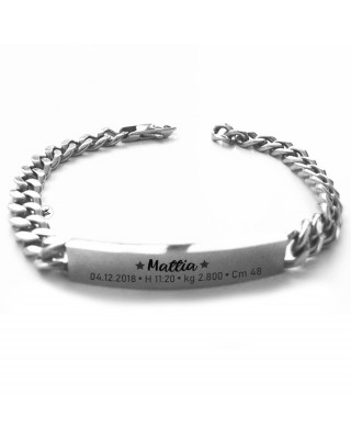 Bracciale uomo "dati Nascita"