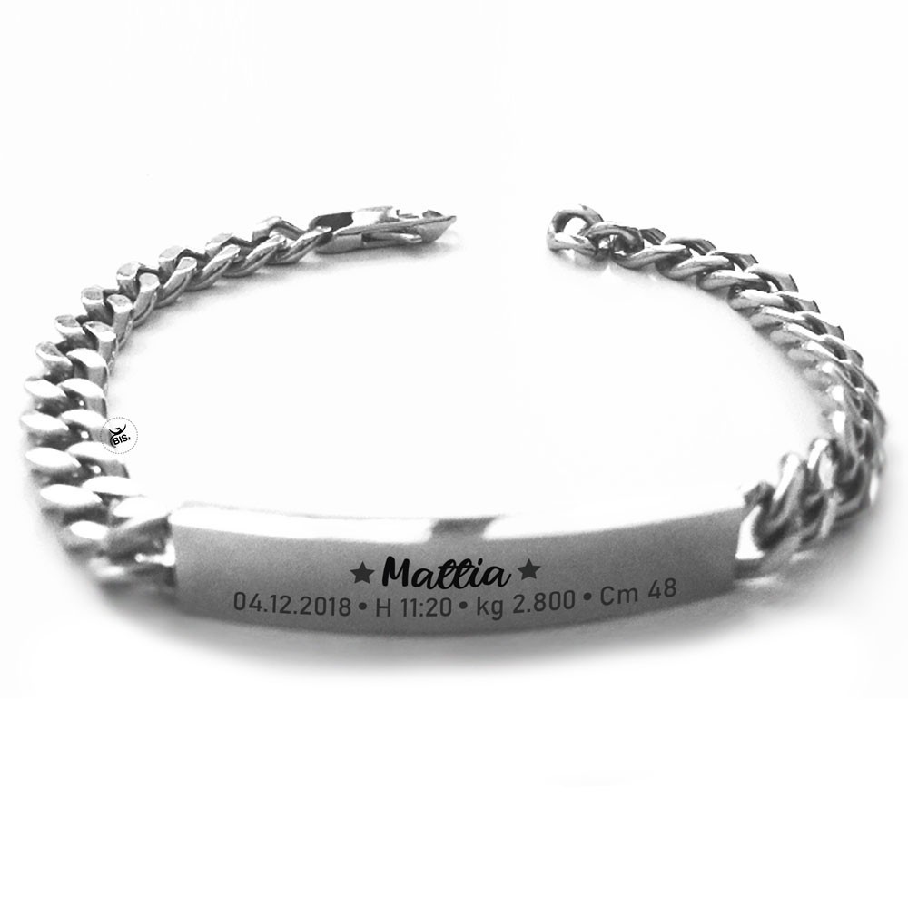 Bracciale uomo "dati Nascita"