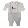 Summer romper suit with an embroidered star , customizable