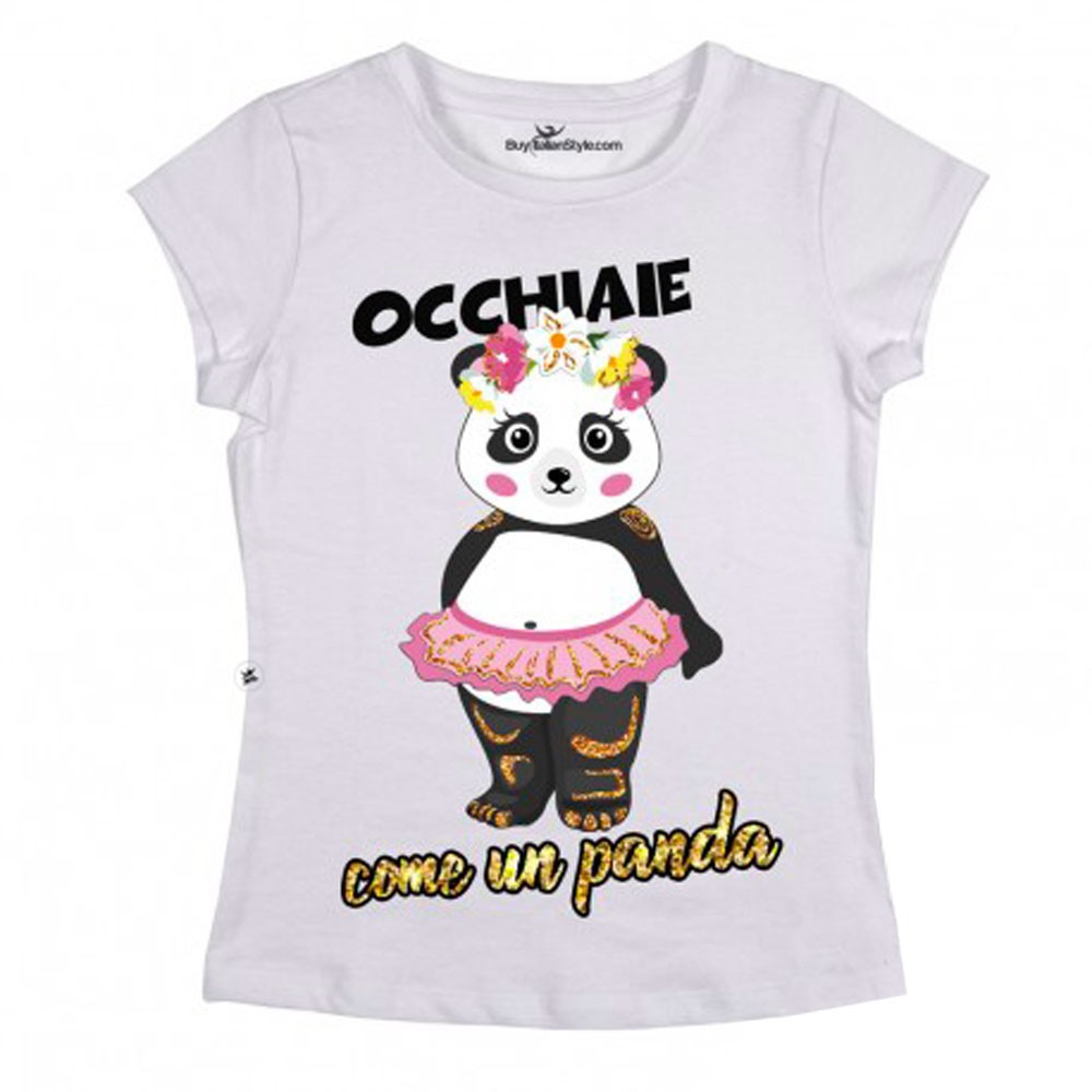 T-shirt Donna  "Occhiaie come un panda"